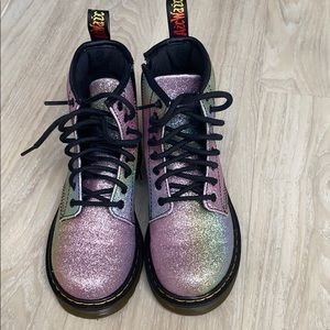 Rainbow glitter Dr. Martens / kids sz 1